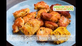 Low Carb Schnitzel Nuggets Rezept  Kochvideo [upl. by Liebowitz]