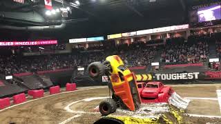 Toughest Monster Truck Tour at the Covelli Center  Dirt Crew WINNING Wheelies [upl. by Berte]