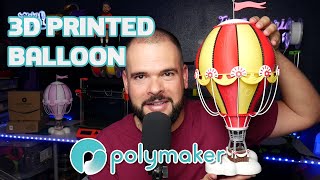 tuFactoria3d  3D PRINTED BALLOON  colab with Polymaker and fulvuk [upl. by Ahker297]