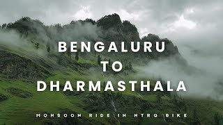 Bengaluru to Dharmasthala  Monsoon ride  Bike ride  MrPruthviii  Watch till end [upl. by Nevil313]