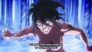 Erens Dad Kills Eats Frieda Reiss Attack On Titan Season 3 Ep 6 English Sub [upl. by Sathrum]