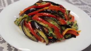 Ən Dadlı Badımcan Salatı  Nefis Patlıcan Salatası TarifiEggplant Salad Recipe [upl. by Laehcimaj]