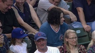 Rocker Jack White takes in the ballgame [upl. by Irahcaz]