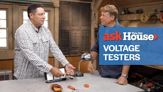 How To Use a Voltage Tester  Ask This Old House [upl. by Zetnahs592]