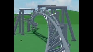 OLD  VELOCICOASTER inspired ride  Theme Park Tycoon 2 [upl. by Zachar227]