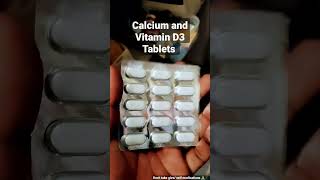 Calcium and Vitamin D3 Tablets  दूध या पानी के साथ ले  shorts trending medicine cipcal500 [upl. by Rubenstein38]