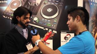 Numark RedPhone and Electrowave Headphones NAMM 2012 First Look  UniqueSquaredcom [upl. by Paff]