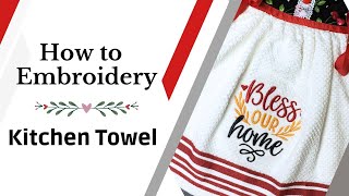 See How Easily You Can Embroidery a Towel with a Single Needle Embroidery Machine  Brother PE 770 [upl. by Grussing]