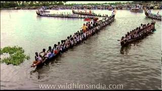 Drumbeats and rising spirit of competition Kerala boatrace [upl. by Gilud]