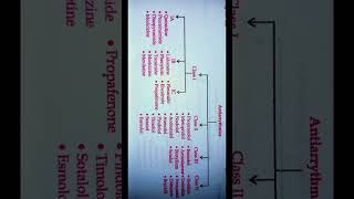 Classification Antiarrhythmic Drugs pharmacy shortvideo viralvideo shorts [upl. by Denni307]