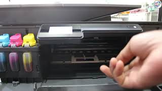 Hp smart tank Printer the carriage isnt moving to the center when you open the doors to change head [upl. by Cristie]