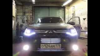 Тюнинг фар Mitsubishi Outlander 2013 [upl. by Broderick847]