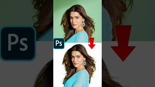 Refine hair easy using refine edge in Photoshop shorts [upl. by Arevle]