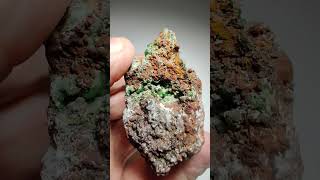 Conichalcite crystals on Limonite Ojuela Mine Durango Mexico [upl. by Auqkinahs]