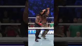 Can Reigns destroy Sharon wwe wwe2k24 shorts whatif romanreigns leosharon smackdown [upl. by Rennie]