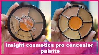 insightcosmetics  how to use insight cosmetics pro concealer palette step by step test amp trail [upl. by Athey]