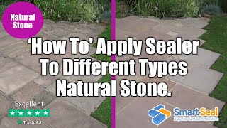 How To Apply Natural Stone Sealer to Sandstone Limestone and Slate Pt5 [upl. by Nylyram]