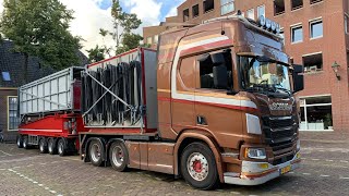 Kermis Alkmaar 2023 Transport en opbouw Deel 1 [upl. by Lukin]