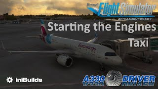 iniBuilds A320neo  Tutorials made EASY Part 3  Starting the Engines and taxi  Real Airbus Pilot [upl. by Mick]