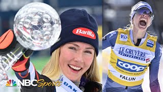 Mikaela Shiffrin Jessie Diggins cap off memorable seasons with championships  STIFEL SNOW SHOW [upl. by Fishbein686]