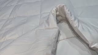 DOWNCOOL Comforters King Size Down Alternative Hotel Comforter with Corner Tabs Review [upl. by Aikaz]