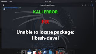 KALI FIX Unable to locate packagelibsshdevel [upl. by Acsirp]