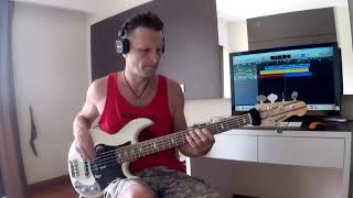 Yamaha BB 425X sound test  bass to Scarlett 2i2 to Mac Mini [upl. by Dobson]