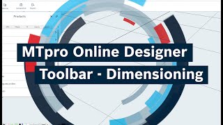 EN Bosch Rexroth – HowTo Video MTpro Online Designer Toolbar Dimensioning [upl. by Farnsworth980]