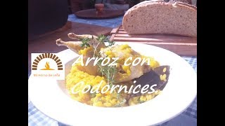 Arroz con Codornices en Cazuela de Barro  RDGrillmaster [upl. by Nalod7]