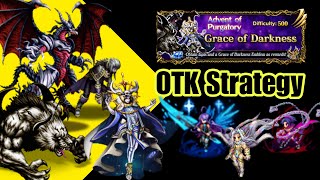 FFBE Grace of Darkness  OTK Strategy ft Fundamental Force [upl. by Dwayne869]