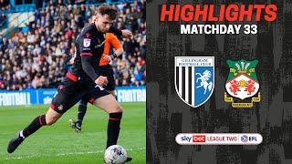 HIGHLIGHTS  Gillingham vs Wrexham AFC [upl. by Denny]