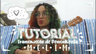 TUTORIAL UKULELE • Transmissão De Pensamento  Melim [upl. by Nnylarac98]