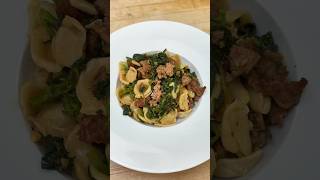 Simple amp delicious Orecchiette with Sausage amp Broccoli Rabe shorts pasta recipe [upl. by Tterraj]