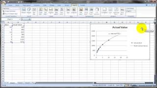 Curve Fitting with Microsoft Excel [upl. by Weidner367]