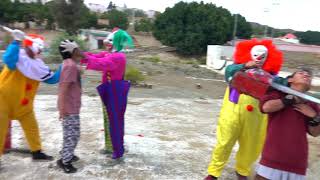 CLOWNS VS PARKOUR  The Mannequin Challenge [upl. by Caesar]