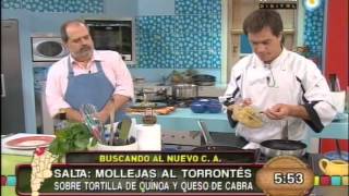 Mollejas al torrontés sobre tortilla de quinua y queso de cabra [upl. by Raoul]