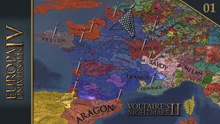 FR EUROPA UNIVERSALIS 4  Voltaires Nightmare 2  La France des Lys  Ep1 [upl. by Dollie]