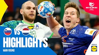 Will they make the semifinals 😨  Slovenia vs Netherlands  Highlights  Mens EHF EURO 2024 [upl. by Nosreme]