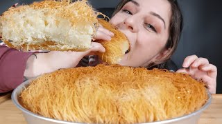 Galaktoboureko Kataifi  ASMR  Böreği  Syrupy  Mukbang [upl. by Aihsercal877]