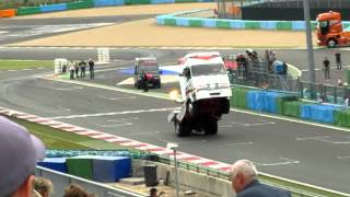 Grandprix Camions Magnycours 2012  show Patrick Bourny vidéo 1 [upl. by Annaiviv]