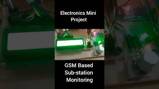 GSM based Sub  Station Monitoring System Electronics Mini Project [upl. by Tisbee]