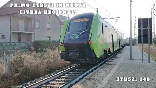 PRIMO ETR521 IN NUOVA LIVREA REGIONALE A NICHELINO [upl. by Jervis]