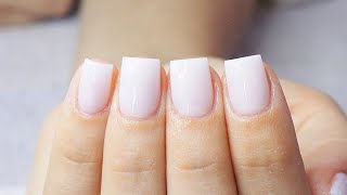 HOW TO Acrylic Nails Full Set For Beginners  Milky White Short Nails  Acrylic Nails Tutorial [upl. by Tselec]