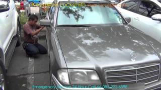 Locksmith Unlock car door Mercedes Benz C220 [upl. by Nuaj]