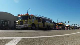 Clawsons 4th of July Parade Fire Trucks 2017 [upl. by Siramaj]