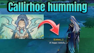 Callirhoe Humming  Waterborne Poetry Genshin Impact Event Character Location [upl. by Ralf392]