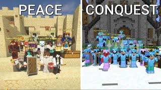 CONQUERING ishs quot1000 Players Build MASSIVE Civilization In Minecraftquot EXPERIMENT [upl. by Bywoods965]