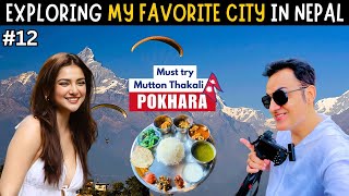 Why is Pokhara so famous Exploring Pokhara city on lakes  FAMOUS POKHARA MUTTON THAKALI  pokhara [upl. by Lister]