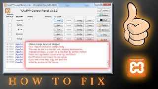 Final Solution How To Fix XAMPP  Error Apache shutdown unexpectedly [upl. by Aciraa]