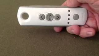 Somfy Hand Held Remote Demo [upl. by Alodi644]